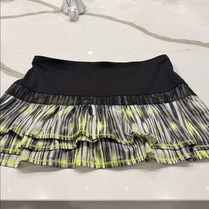 Lucky in Love Black and Yellow Skort